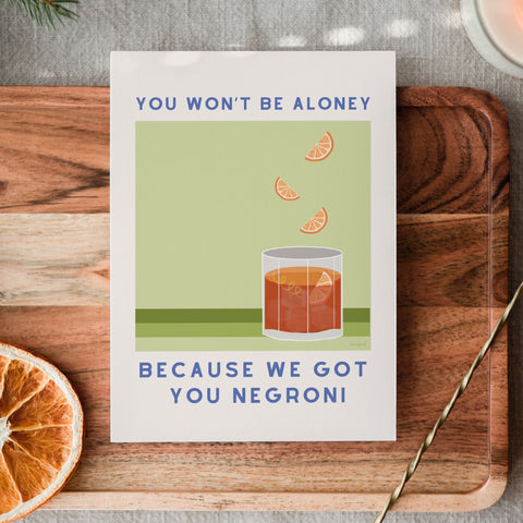 Aloney Negroni Card