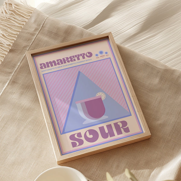 October's Petite Print: Amaretto Sour