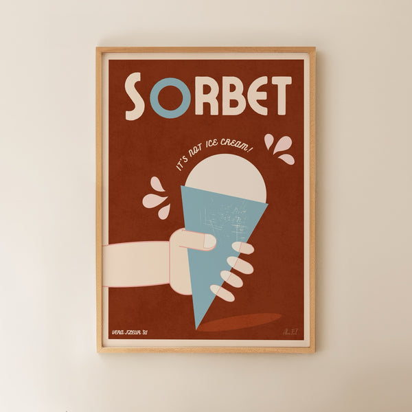 Vera Loves Sorbet Art Print