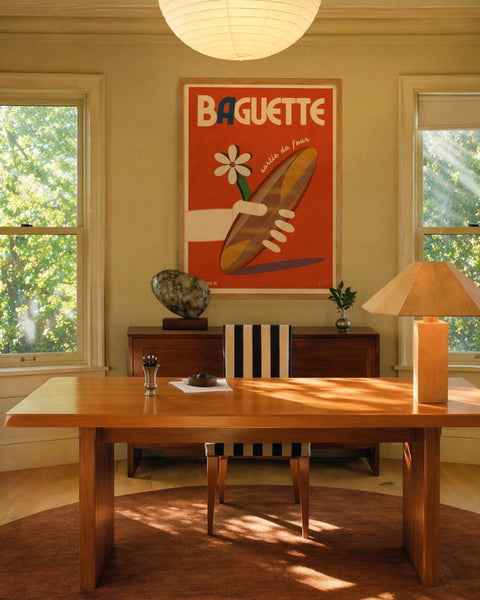 Vera Loves Baguette Art Print