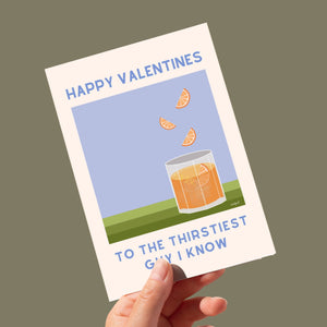 Thirsty Boy Valentines Day Card