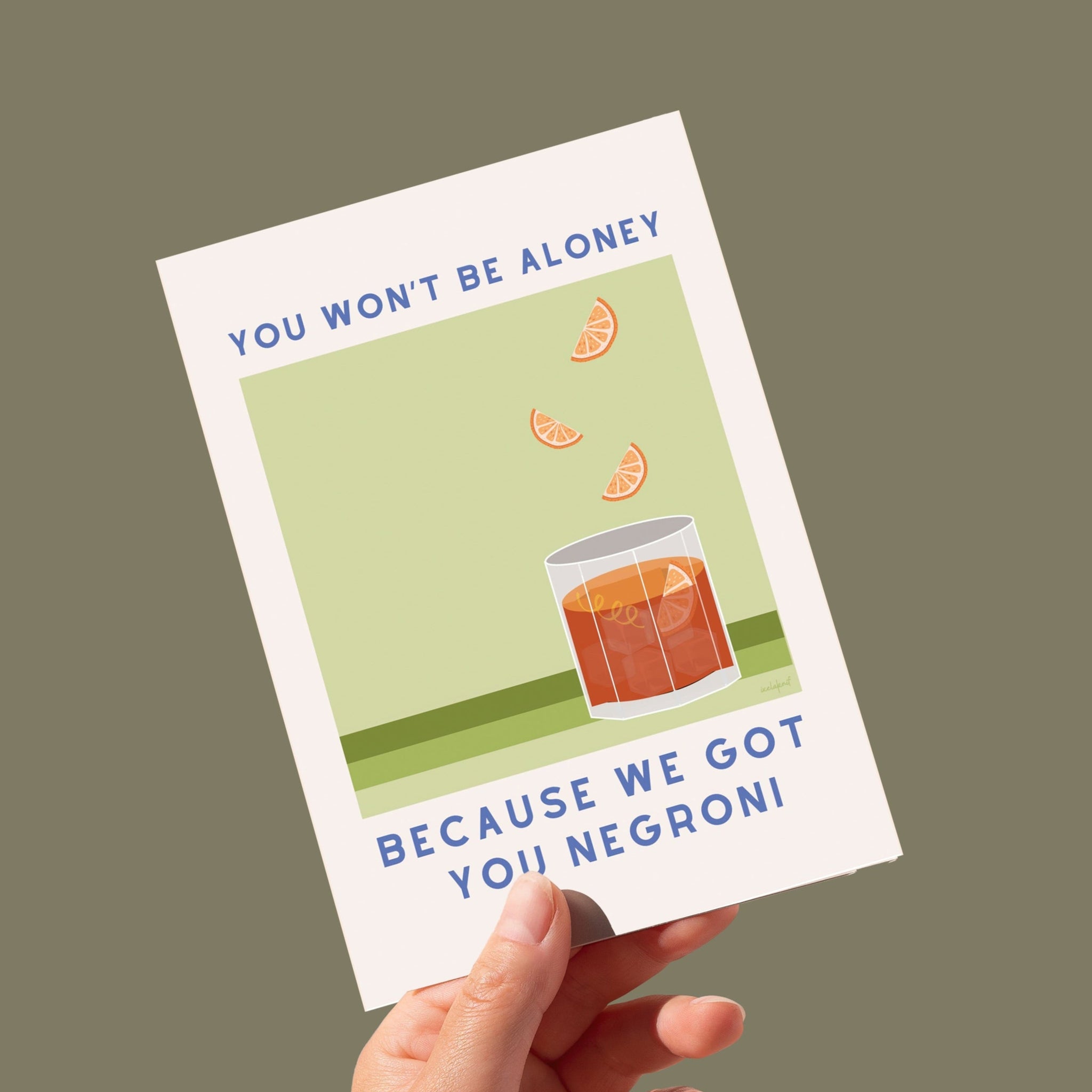 Aloney Negroni Card